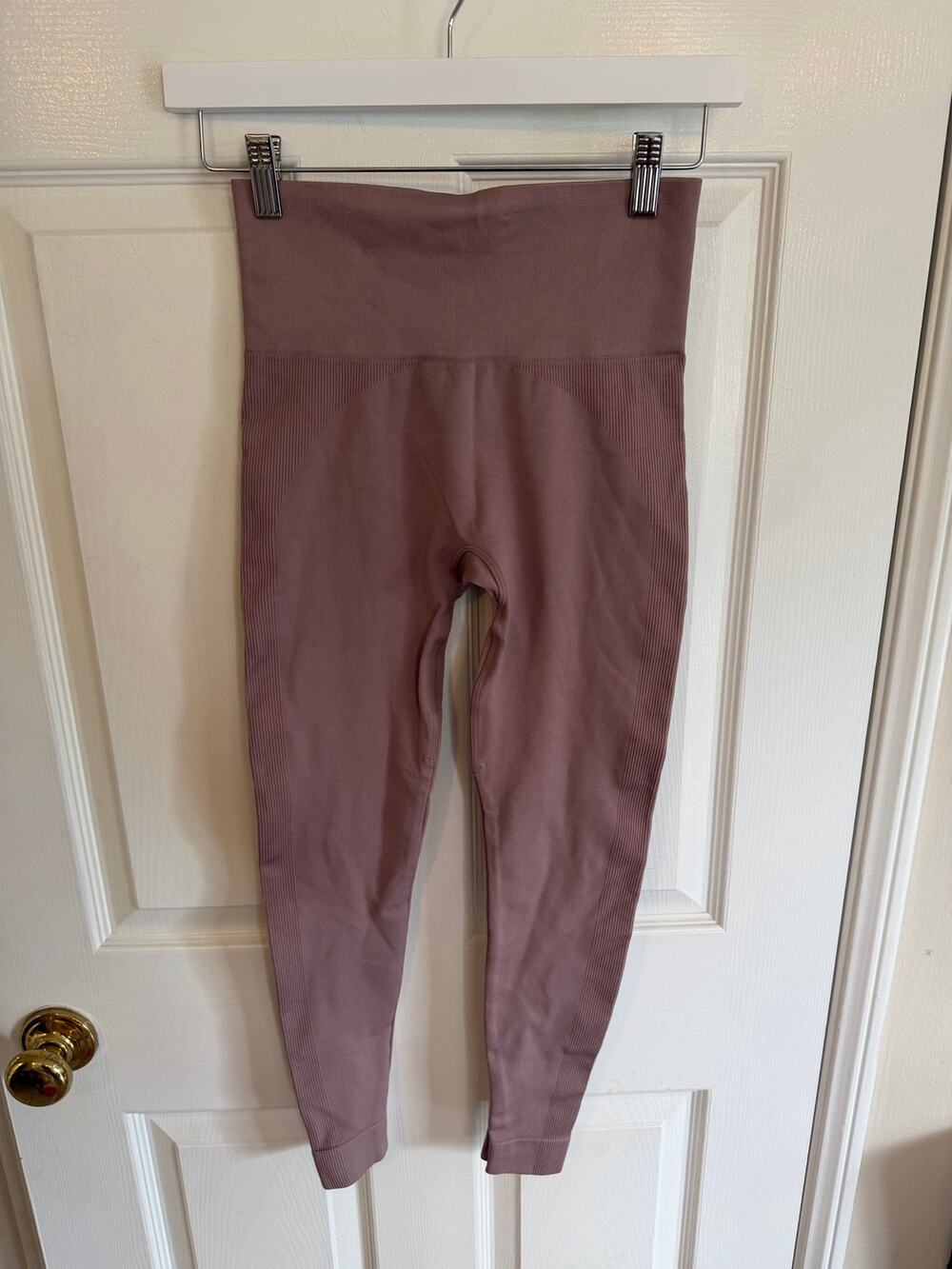 SET Active Ribbed Leggings — Mauve, Size S